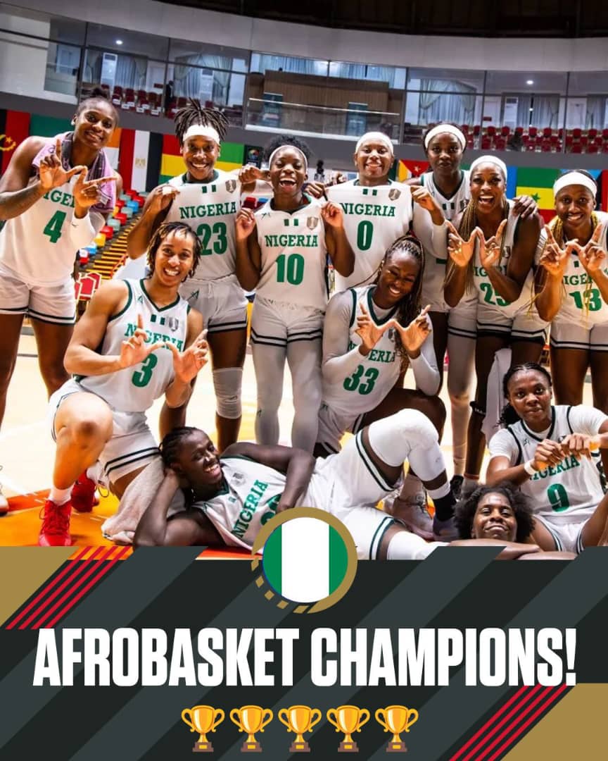 Unstoppable D’Tigress! Nigeria Wins Historic 5th Straight Women’s AfroBasket Title