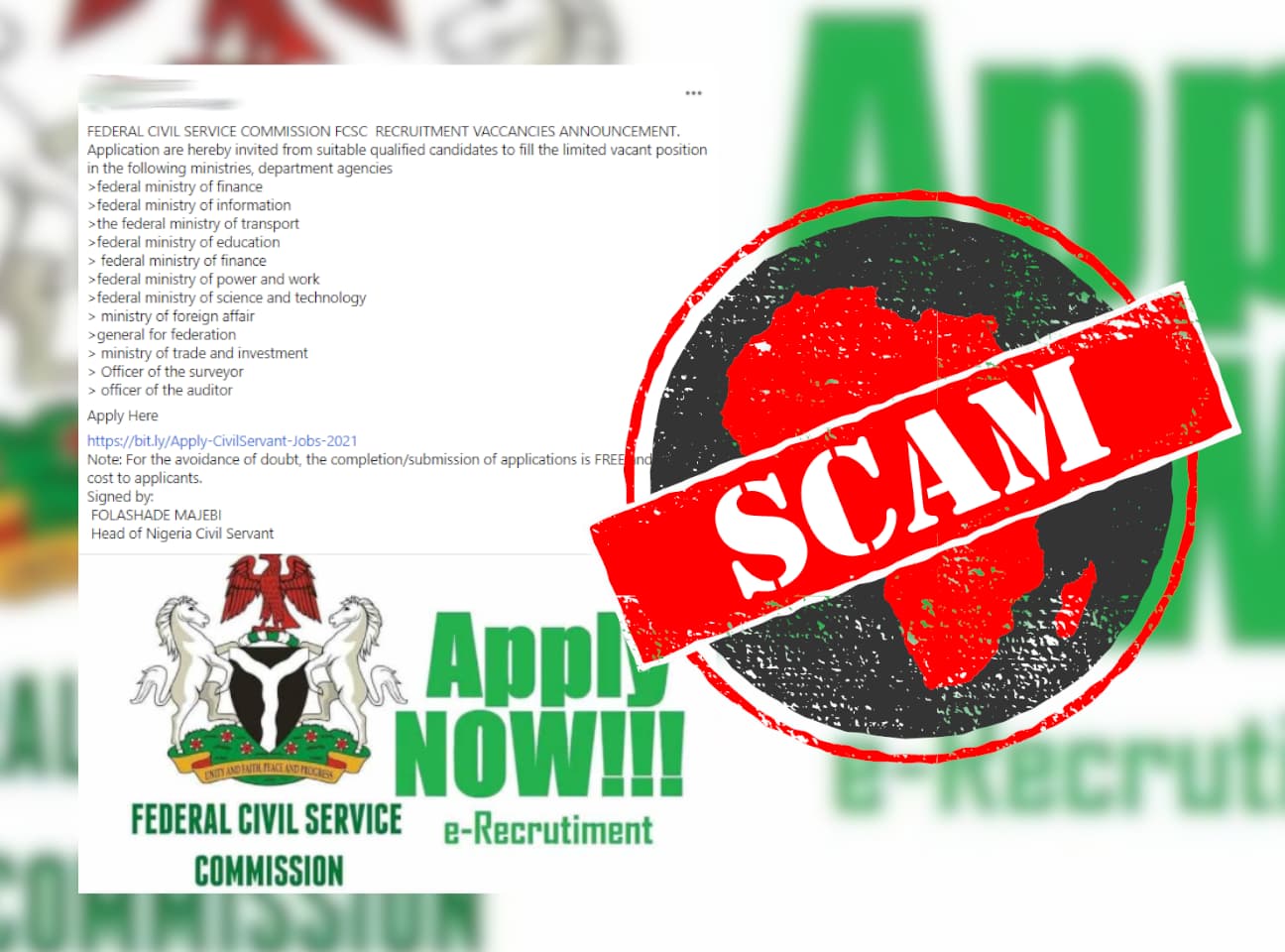 FCT Civil Service Commission Denounces Fake Recruitment Advert