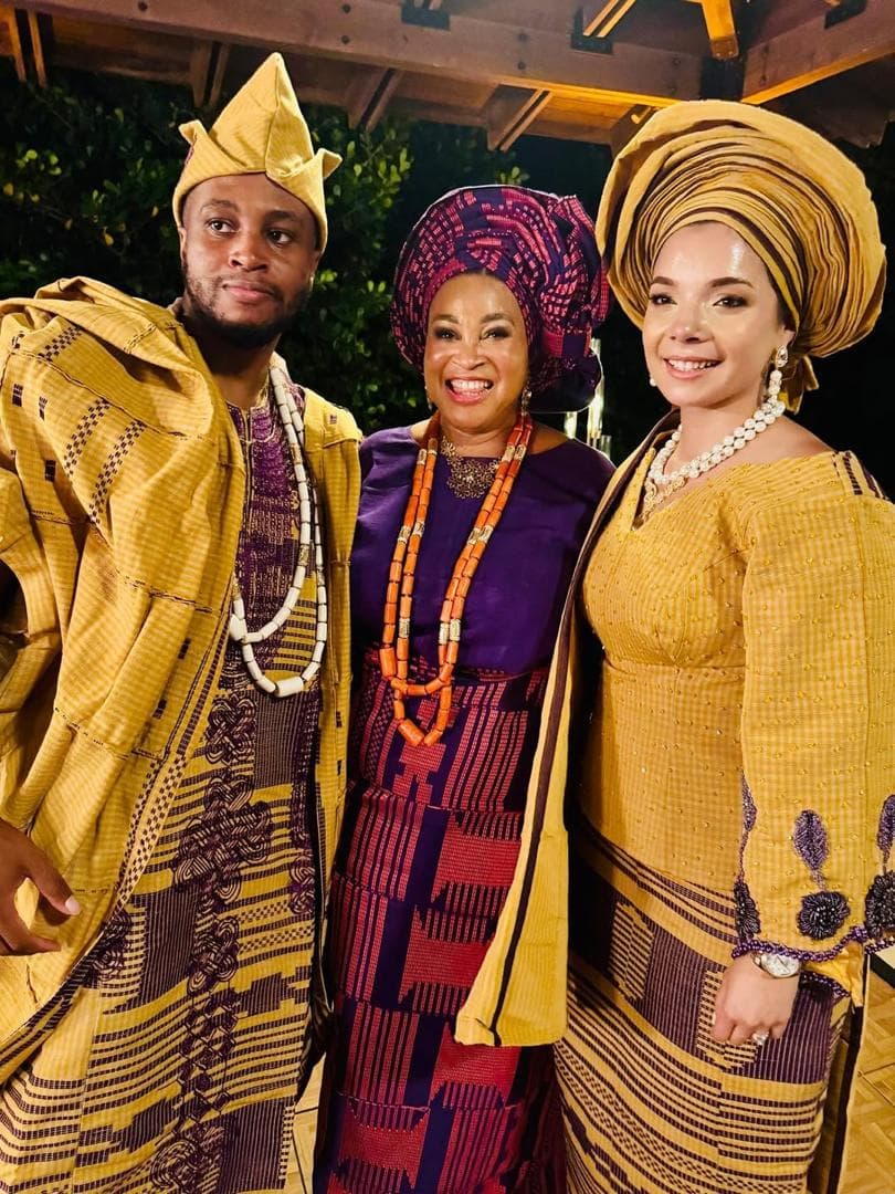 Actress Bukky Wright's  Celebrates as Her Son Eniola Marries His Heartthrob, Sara