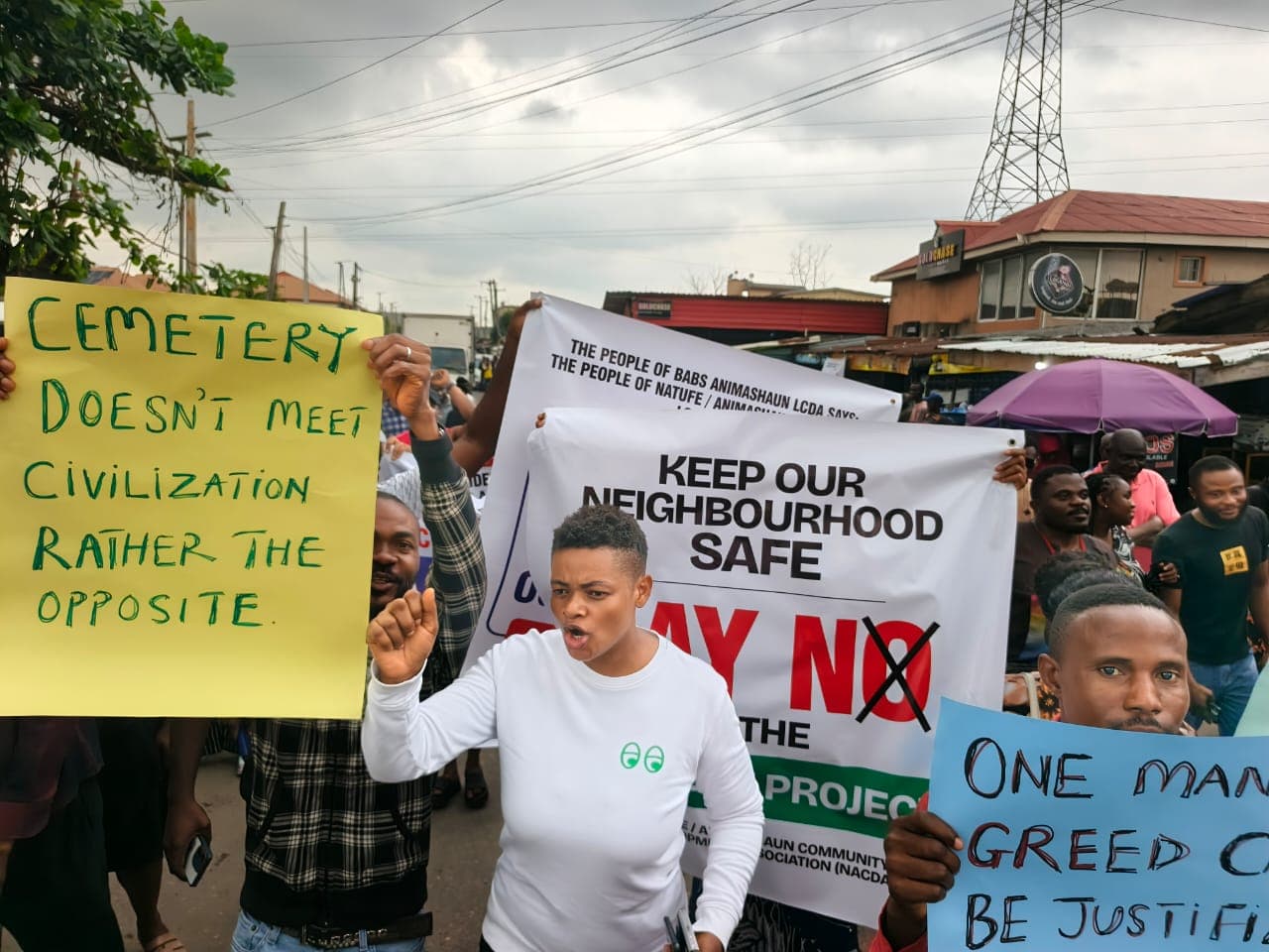 Tension in Surulere as residents oppose construction of cemetery near homes : Queen Phillips 