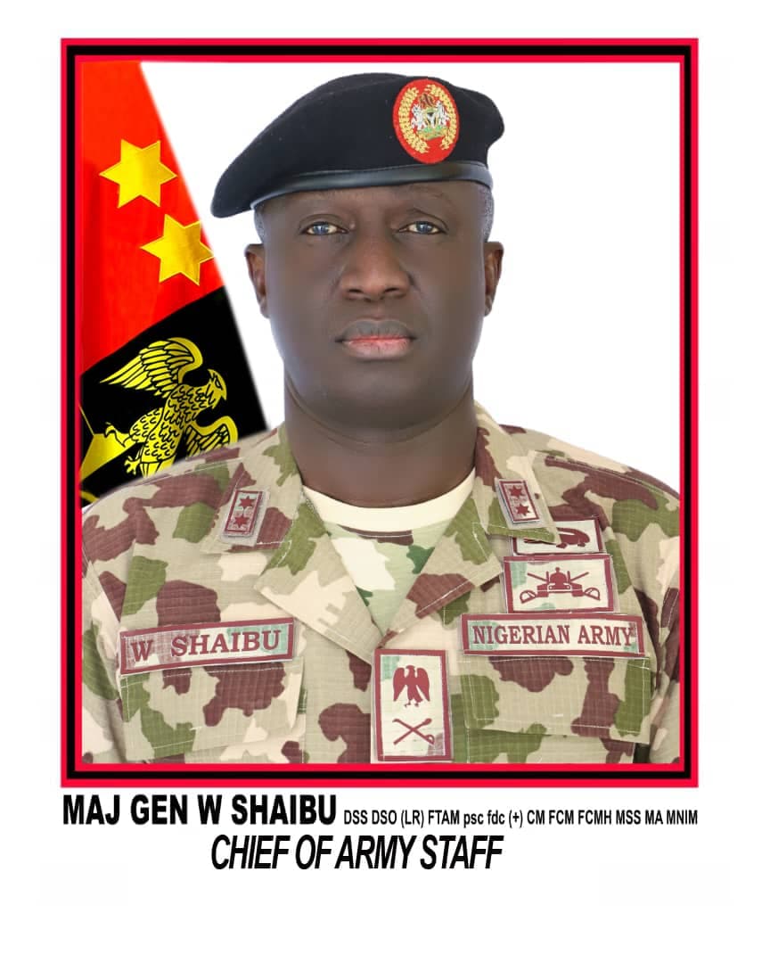 Tinubu appoints Major General Waidi Shaibu as 25th Chief of Army Staff