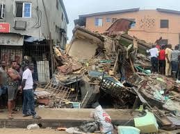 JUST IN : Tragedy as Two-Storey Building Collapses in Oyingbo, Lagos — Several Rescued, Others Feared Trapped