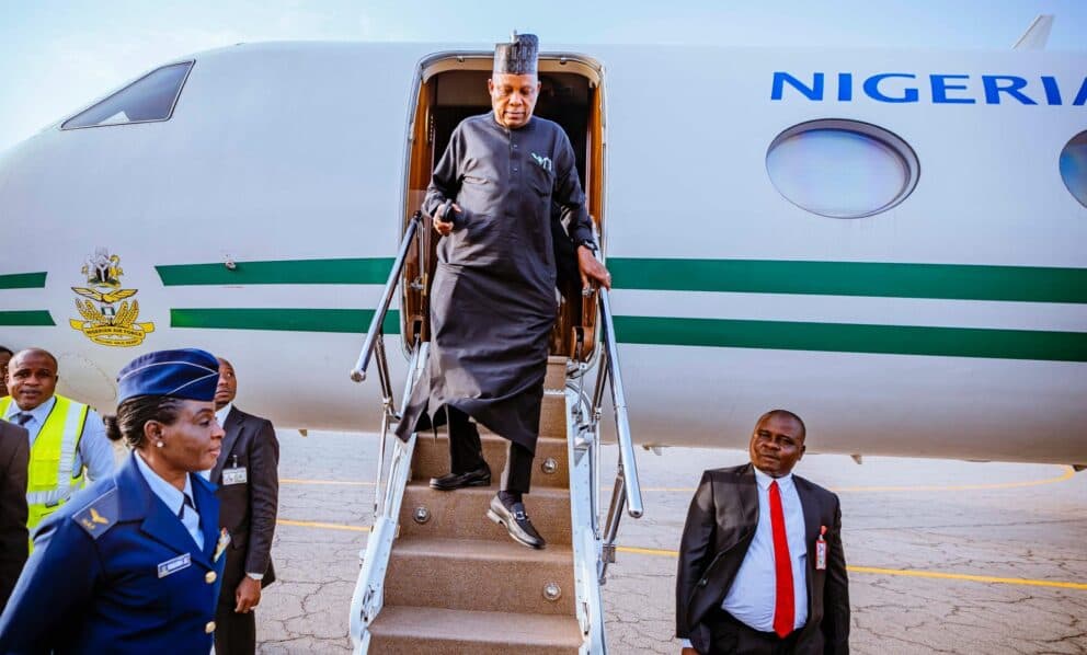 VP Shettima Returns from COP30, Highlights Nigeria’s Green Transition Commitment