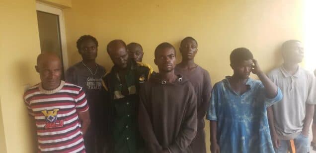 Eight Jailed  to six months imprisonment for phone snatching in Lagos