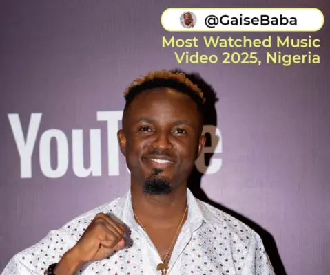 YouTube Reveals Top Nigerian Music Videos and Creators of 2025
