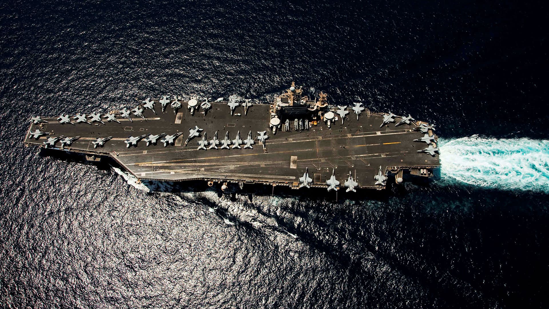 US Shoots Down Iranian Drone Near Aircraft Carrier in Arabian Sea