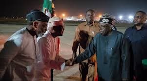 Tinubu Returns to Abuja After Eid Celebration and UK Visit