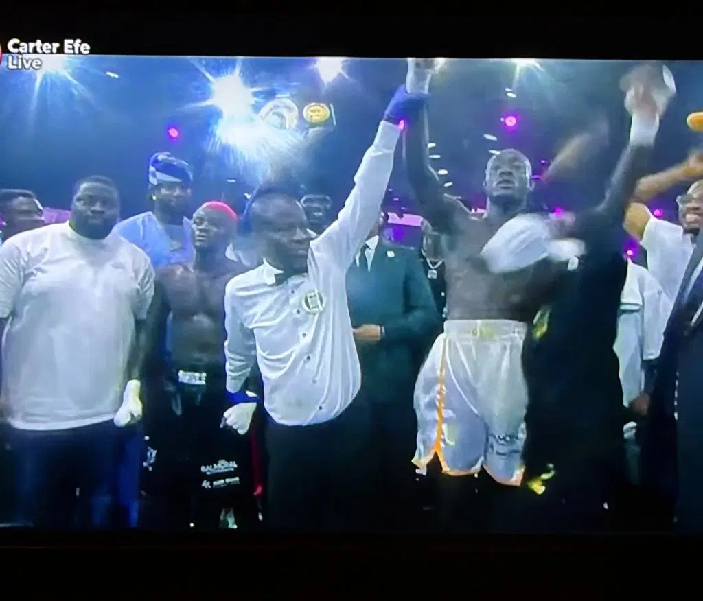 Carter Efe Claims Dominant Win Over Portable in Celebrity Boxing Showdown