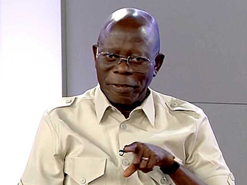 You Fight Me Every Day” — Oshiomhole Jokes With Arise TV Anchor Rufai Oseni