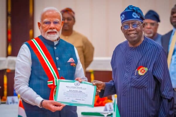 Tinubu Congratulates Narendra Modi on Becoming India’s Longest-Serving Elected Prime Minister