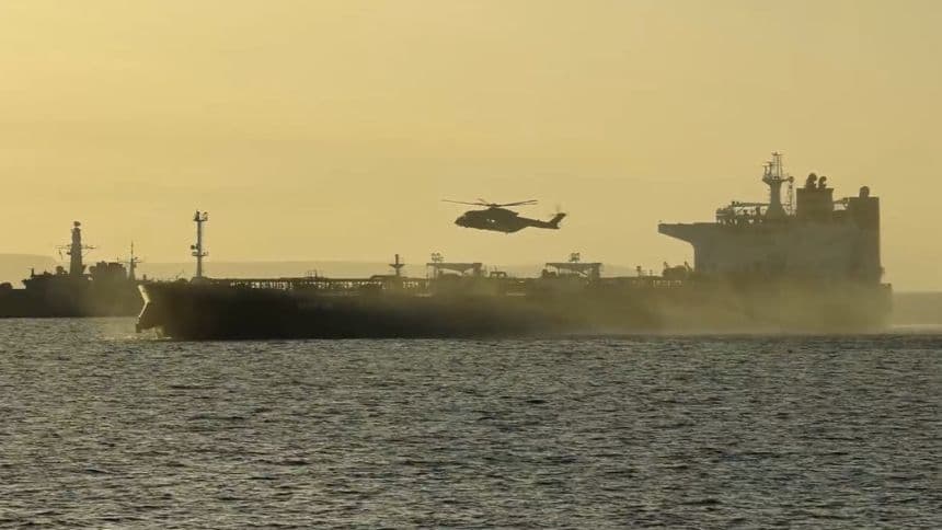 UK Intercepts Russia-Linked Oil Tanker in English Channel, Starmer Says