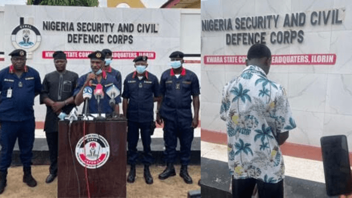 NSCDC Arrests 21-Year-Old Over Alleged Kidnap and Murder of 60-Year-Old Technician in Kwara