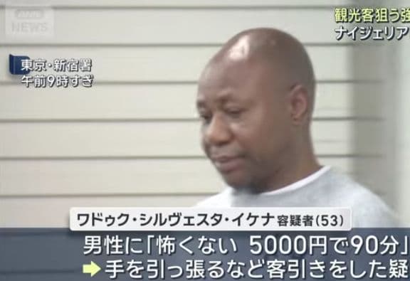 Nigerian Man Arrested in Tokyo Over Alleged Touting in Kabukicho District