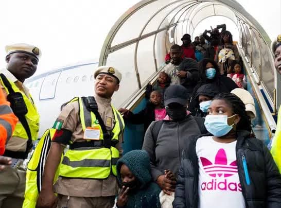 FG Completes Evacuation of Nigerians from South Africa as Final Flight Brings Home 308 Returnees