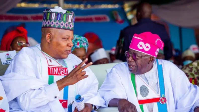 Tinubu Presents APC Vice-Presidential Nomination Certificate to Shettima