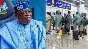 Tinubu Welcomes Super Eagles’ Safe Return, Demands Justice