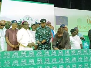 Ondo Guber Election : 17 Political parties sign peace accord