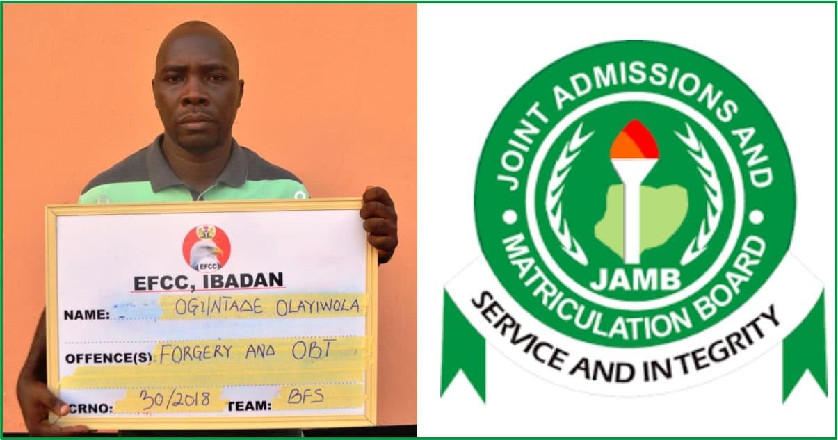 Ex-JAMB staff Olayiwola Oguntade jailed for N10m fraud